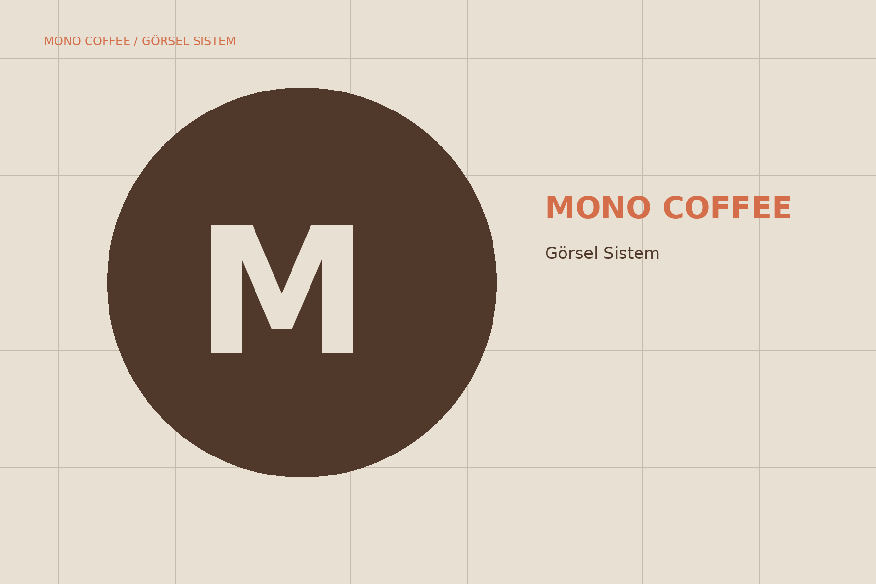 Mono Coffee logo ve görsel kimlik sistemi